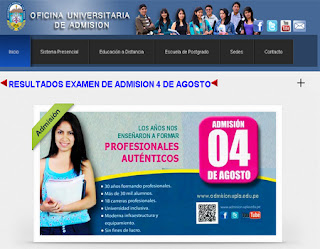UPLA Ingresantes exámen 2013 2 Universidad Peruana Los Andes UPLA presencial y distancia domingo 4 de Agosto